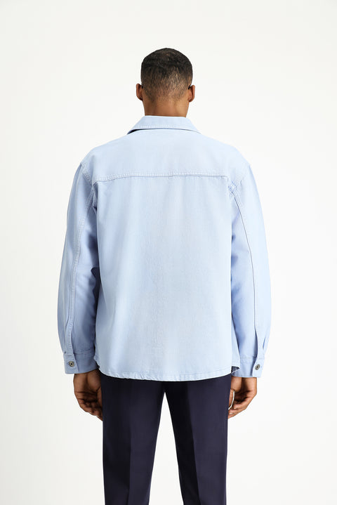 Mavi Uzun Kol Regular Fit Pamuk Denim Gömlek