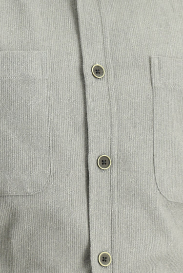  Orta Gri Uzun Kol Oversize Pamuklu Oduncu Gömlek