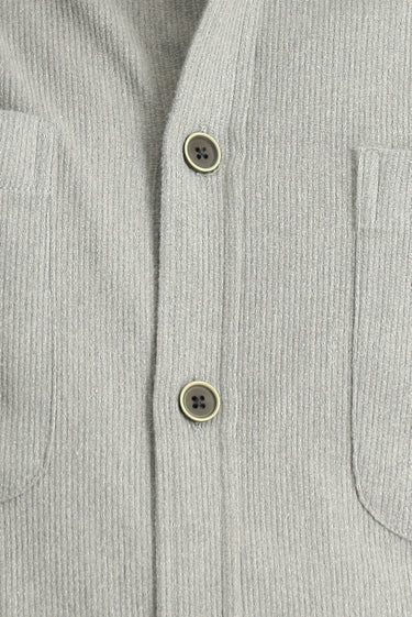 Orta Gri Uzun Kol Oversize Pamuklu Oduncu Gömlek