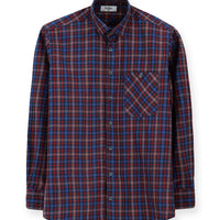 Bayrak Kırmızı Uzun Kol Regular Fit Spor Ekose Pamuklu Gömlek