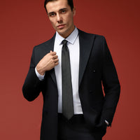 Uçuk Mavi Uzun Kol Slim Fit Dar Kesim Baskılı Pamuk Gömlek