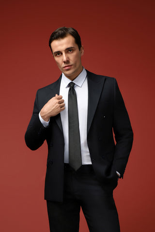  Uçuk Mavi Uzun Kol Slim Fit Dar Kesim Baskılı Pamuk Gömlek