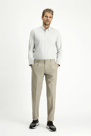  Koyu Lacivert Uzun Kol Slim Fit Dar Kesim Pamuk Çizgili Klasik Gömlek