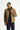 Camel Slim Fit Dar Kesim Kareli Yünlü Bomber Ceket Mont