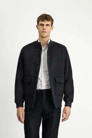  Koyu Antrasit Slim Fit Dar Kesim Mevsimlik Spor Bomber Ceket Mont