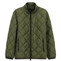 Orta Haki Dik Yaka Fermuarlı Cepli Rüzgar Geçirmez Kapitone Spor Mont