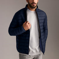 Koyu Lacivert Kapitone Spor Mont