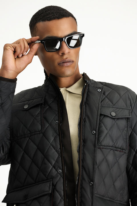 Siyah Kapitone Spor Mont