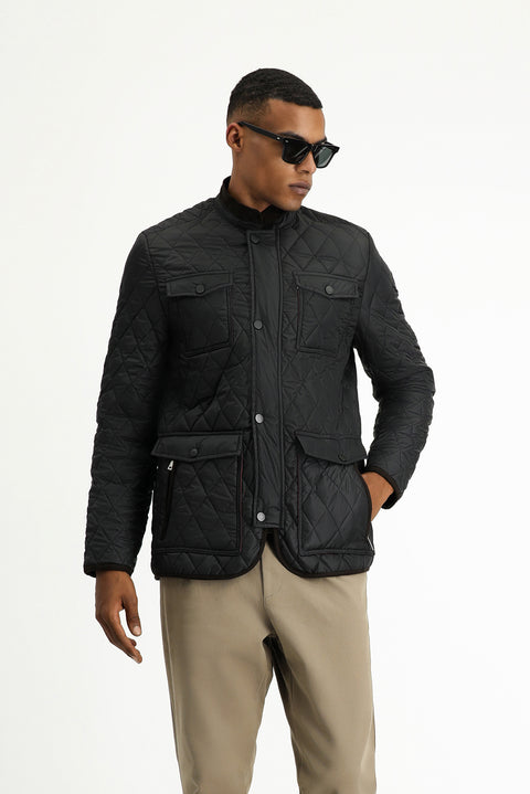 Siyah Kapitone Spor Mont