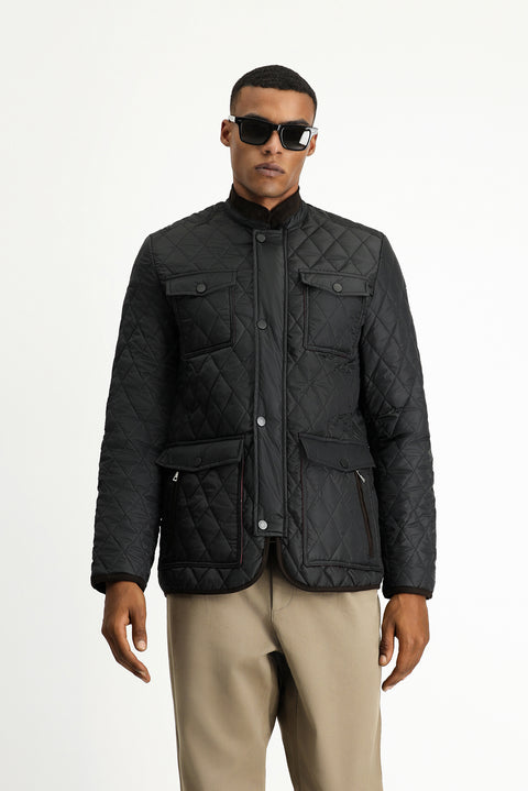 Siyah Kapitone Spor Mont