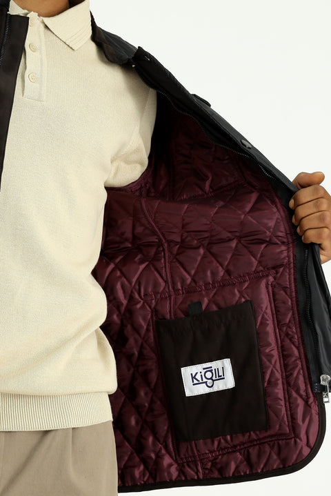 Siyah Kapitone Spor Mont