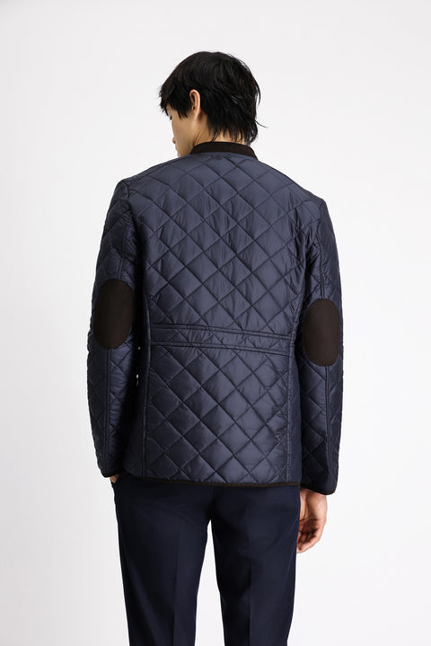 Koyu Lacivert Kapitone Spor Mont