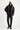 Siyah Slim Fit Dar Kesim Kapüşonlu Spor Şişme Mont
