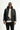 Siyah Slim Fit Dar Kesim Kapüşonlu Vinil Şişme Mont