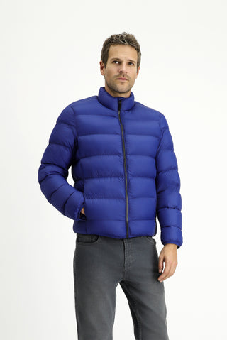  Saks Mavi Çantalı Spor Şişme Mont