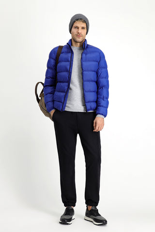  Koyu Mavi  Çantalı Spor Şişme Mont