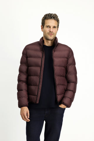  Koyu Bordo Çantalı Spor Şişme Mont