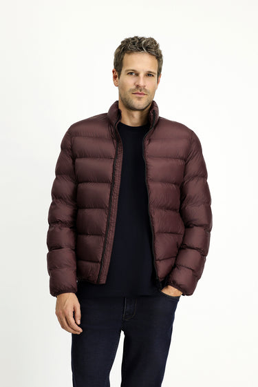 Koyu Bordo Çantalı Spor Şişme Mont