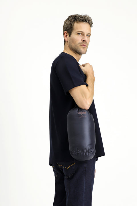 Koyu Bordo Çantalı Dik Yaka Fermuarlı Cepli Rüzgar Geçirmez Spor Şişme Mont