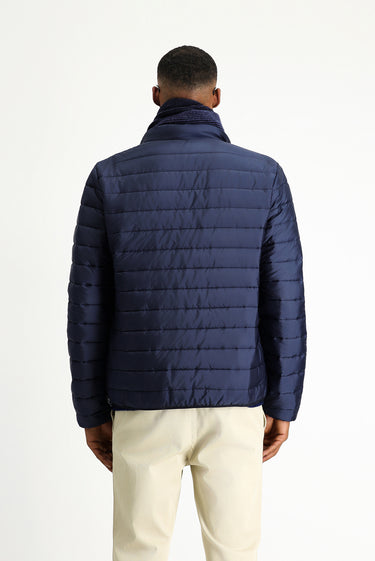 Açık Lacivert Kapitone Spor Mont