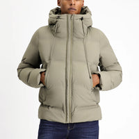 Orta Vizon Kapüşonlu Şişme Spor Mont