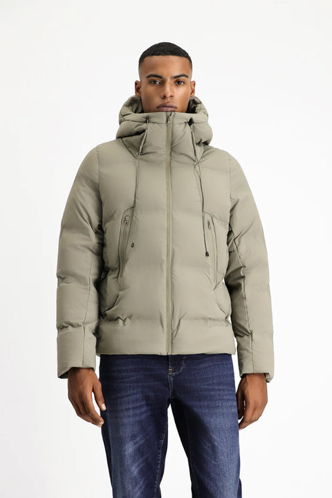 Orta Vizon Kapüşonlu Şişme Spor Mont