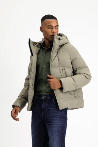  Orta Vizon Kapüşonlu Şişme Spor Mont