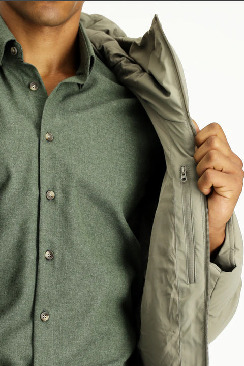 Orta Vizon Kapüşonlu Şişme Spor Mont