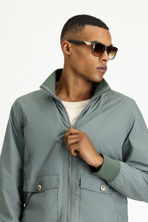 Koyu Haki Mevsimlik Spor Bomber Ceket Mont