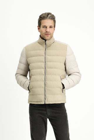  Orta Bej Spor Şişme Mont