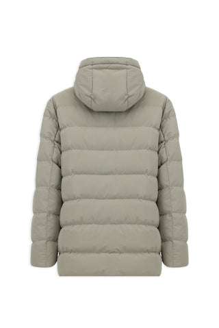  Taş Slim Fit Dar Kesim Kapüşonlu Cepli Rüzgar Geçirmez Spor Şişme Mont