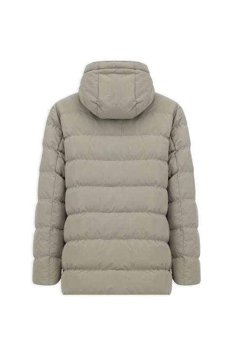 Taş Slim Fit Dar Kesim Kapüşonlu Cepli Rüzgar Geçirmez Spor Şişme Mont