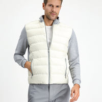 Açık Gri Melanj Spor Şişme Scuba Mont