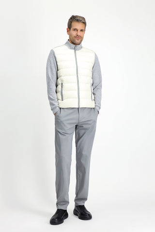  Açık Gri Melanj Spor Şişme Scuba Mont