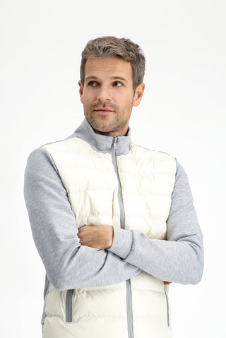  Açık Gri Melanj Spor Şişme Scuba Mont