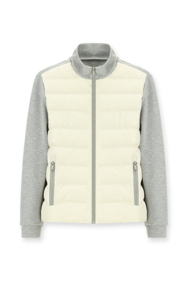 Açık Gri Melanj Spor Şişme Scuba Mont