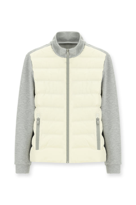 Açık Gri Melanj Spor Şişme Scuba Mont