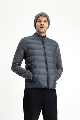  Orta Gri Spor Şişme Scuba Mont