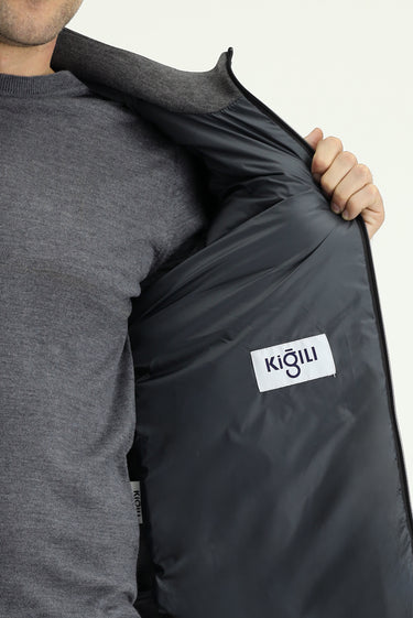 Orta Gri Spor Şişme Scuba Mont