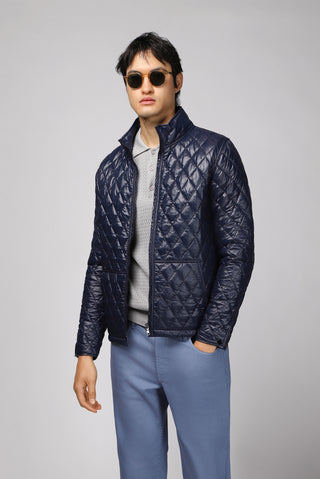  Koyu Lacivert Kapitone Spor Mont