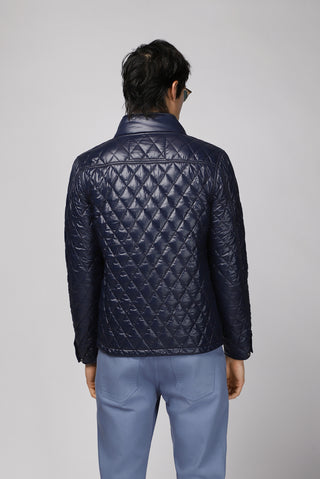  Koyu Lacivert Kapitone Spor Mont