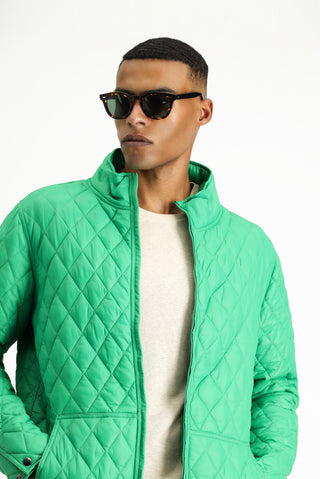  Koyu Yeşil Kapitone Spor Mont