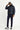 Koyu Lacivert Slim Fit Dar Kesim Kapüşonlu Spor Şişme Mont