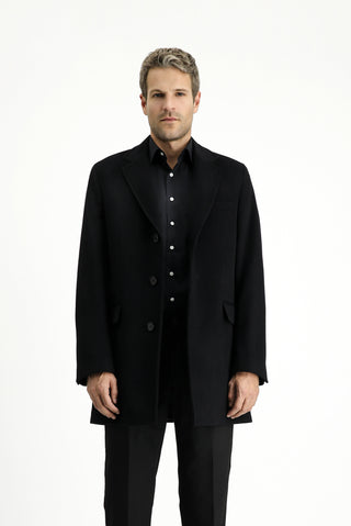  Siyah Yünlü Klasik Kaban