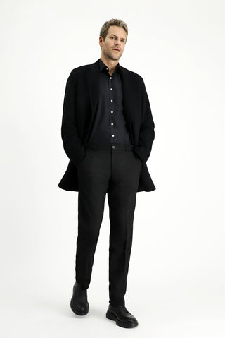  Siyah Yünlü Klasik Kaban