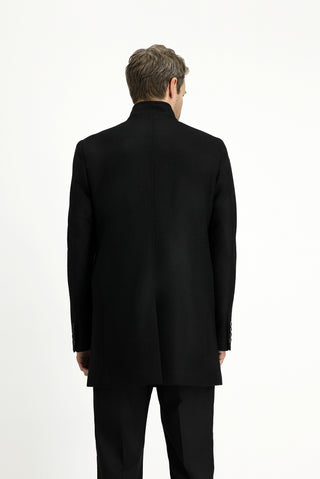  Siyah Yünlü Klasik Kaban