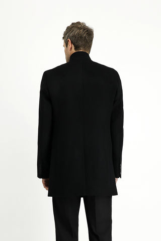  Siyah Yünlü Klasik Kaban