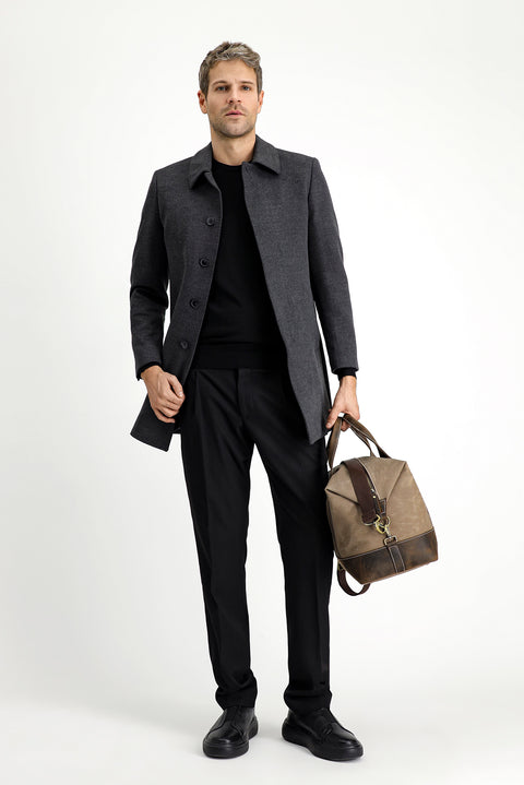 Orta Antrasit Klasik Kaban