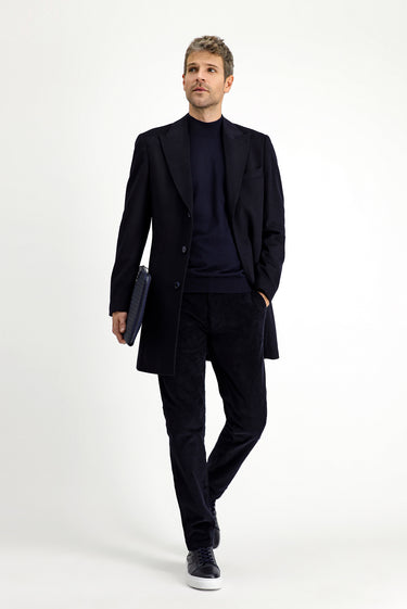 Orta Lacivert Klasik Kaban