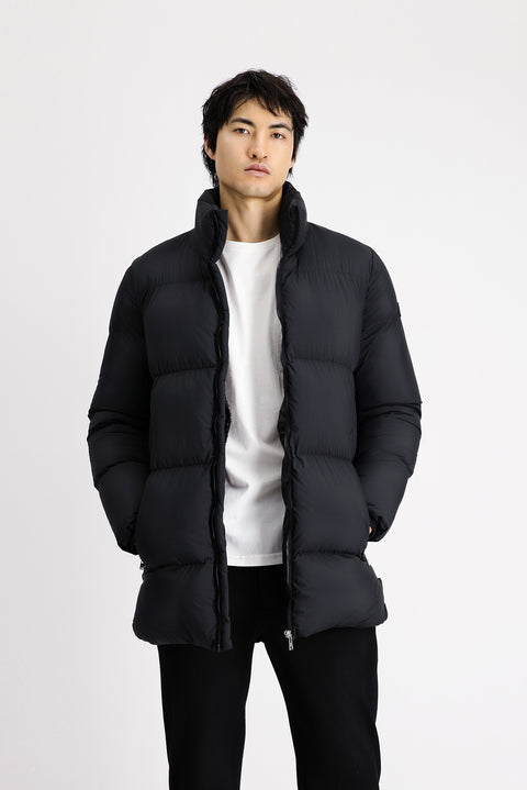 Siyah Spor Şişme Kaban